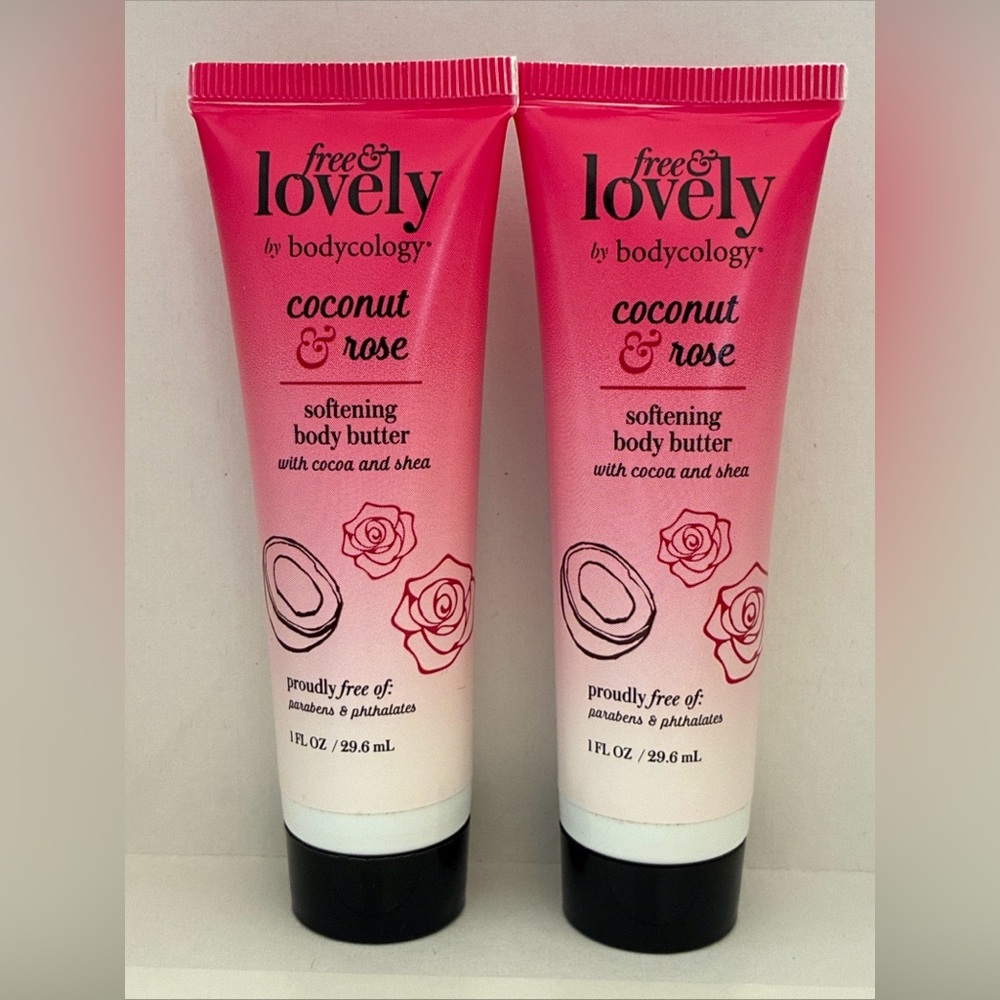 Free & Lovely Coconut & Rose Body Butter x 2